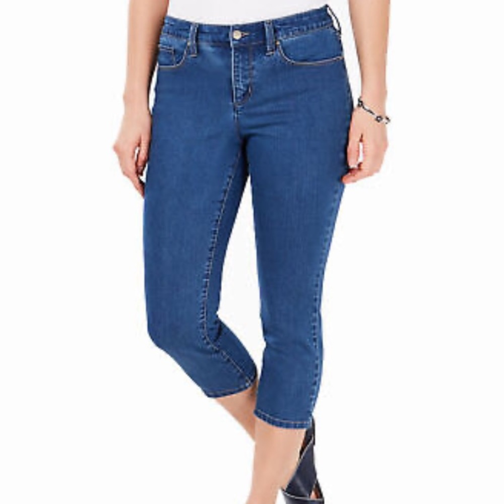 Charter Club Petite Tummy-Control Bristol Capri Jeans